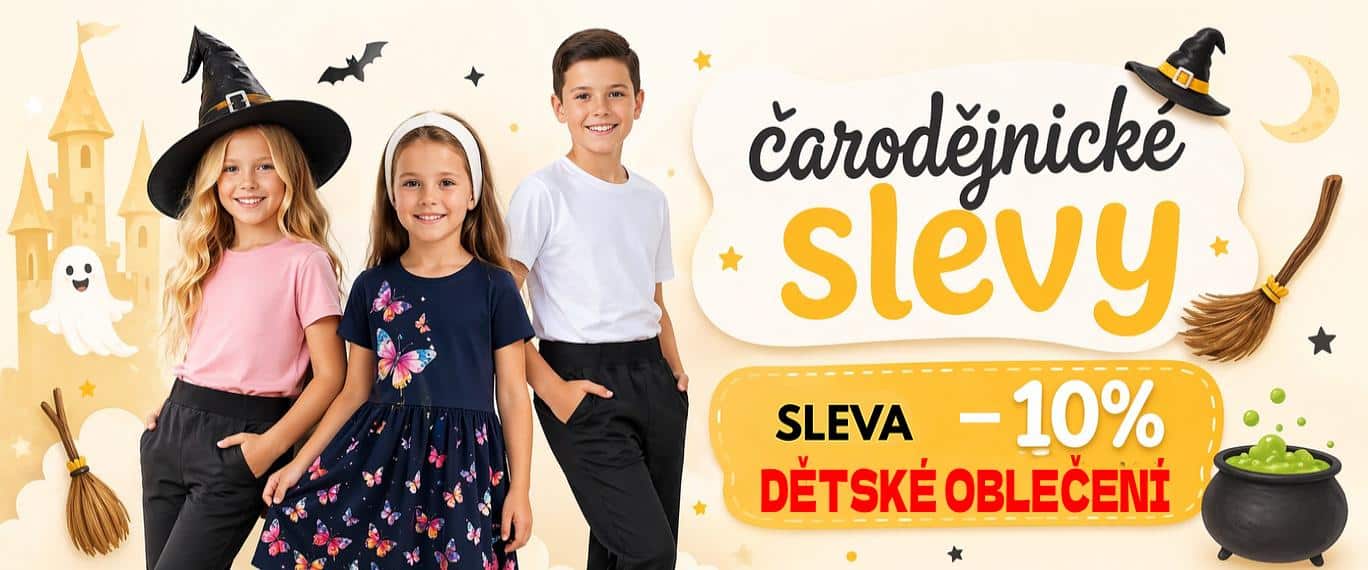 čarodějnické slevy - dětské oblečení